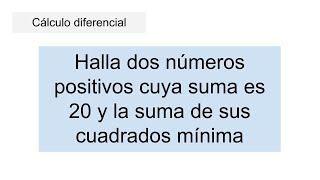 APLICACIONES DEL CÁLCULO DIFERENCIAL Optimización [upl. by Matthaus151]