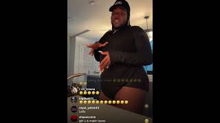 Saucy Santana cooks live  he and caresha are so funny 🤣   live instagram from august 17 2023 [upl. by Zetrac47]