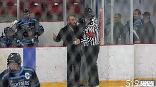 GOJHL  Caledonia Corvairs vs Ayr Centennials [upl. by Weathers995]