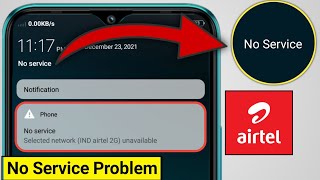 Airtel Sim No Service Problem  No Service Problem In Airtel Sim Problem Solved [upl. by Asuncion]