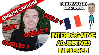 INTERROGATIVE ADJECTIVES IN FRENCH [upl. by Kaycee]