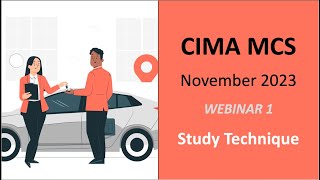 CIMA Management Case Study MCS Nov 2023  Webinar 01 07 Week Study Plan [upl. by Lebana574]