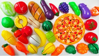 ASMR Cutting Fruits and Vegetables  Satisfying Video  Fruit Sensory  Squishy amp Pop it [upl. by Janette]