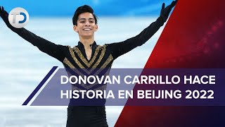 Donovan Carrillo hace historia termina en lugar 22 en la final de patinaje artístico Beijing 2022 [upl. by Jerold]