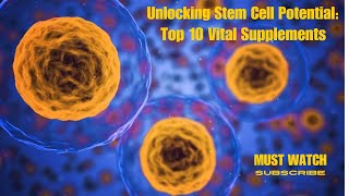 Unlocking Stem Cell Potential Top 10 Vital Supplements [upl. by Eberhart]