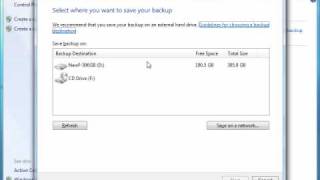 The Windows 7 backup utility  Tutorial 1 [upl. by Mercuri]