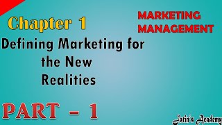 Marketing Management Chapter 1 Defining Marketing for the New Realities Part 1 with Philip Kotler [upl. by Kern]