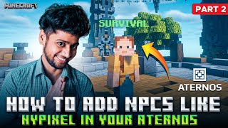 How To Add NPC Like Hypixel in Your Aternos Server  How To Add NPC in Aternos Server  Znpcs Plugin [upl. by Ynaoj]