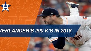 Verlanders 290 Ks in the 2018 season [upl. by Selimah832]