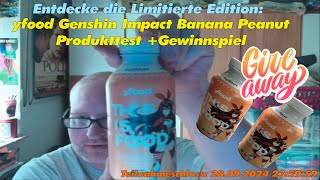 Entdecke die Limitierte Edition yfood Genshin Impact Banana Peanut Produkttest  Gewinnspiel vorbei [upl. by Agnot]