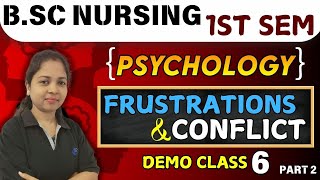 Frustrations amp conflict  psychology bsc nursing  psychology bsc nursing 1st sem  bsc nursing 2024 [upl. by Lin]