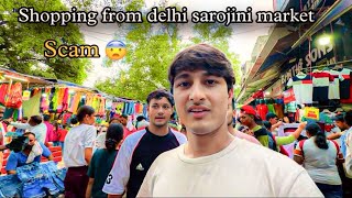 Exploring delhi sarojini market with friends  scam se bach gaye 😮 [upl. by Gnouhk260]