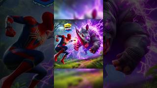 Superhero vs Rhino 🤣 Who is best  Superhero and rhino fight spiderman marvel shorts [upl. by Eamaj]