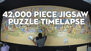 42000 piece jigsaw puzzle timelapse [upl. by Oni679]