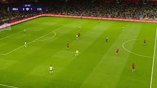 🔴BRAZIL vs COLOMBIA LIVE FOOTBALL MATCH TODAY I Brazil Football Live I eFootball Pes 21 Gameplay [upl. by Anaiv]