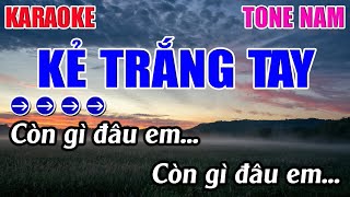 Kẻ Trắng Tay Karaoke Tone Nam  Am  Karaoke 9999  Beat Mới [upl. by Alicul233]