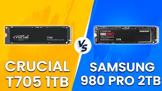 Crucial T705 1TB vs Samsung 980 PRO 2TB  Which SSD Should You Buy What Is The Difference [upl. by Idnal161]