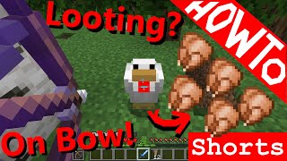 Minecraft 117 How to Get Looting 3 on a Bow in Survival  Tutorial [upl. by Nyladam]