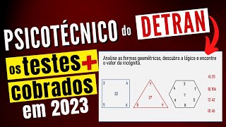 PSICOTECNICO DETRAN 2023 – Os testes mais cobrados no exame psicológico do DETRAN  AULA 06 [upl. by Panayiotis]