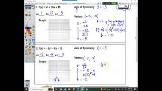 Intro to Quadratics cont [upl. by Alegna]