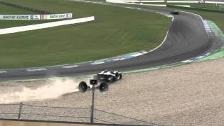 Hockenheimring Alpenpokal 2 XBow KTM crash unfall accident chutempg [upl. by Nonnac]