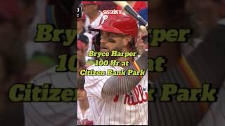 Bryce Harper 100 Hr Citizen Bank Park mlb baseballhighlights [upl. by Girardo568]