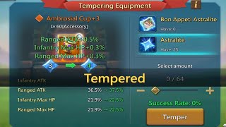 Lords Mobile  Excellent Luck Tempering Astralite On My Main Account And Chest Opening [upl. by Deragon539]