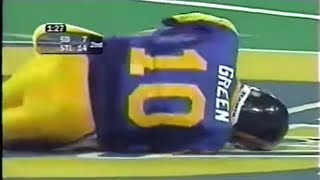 Trent Greens Injury and the Start of Kurt Warner  1999 Preseason Week 4 [upl. by Neibart]