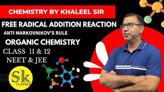 Antimarkovnikov’s Rule  Free radical addition reaction  Alkene  Organic Chemistry  Khaleel Sir [upl. by Caroline]