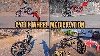 CYCLE WHEEL MODIFICATIONviralvideos rider song shortvideo trending viral [upl. by Idihsar508]