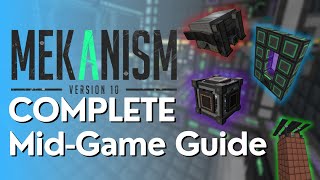 Mekanism MidGame Tutorial Digital Miner Thermal Evaporation amp Ore Processing etc [upl. by Natanoy]