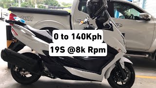 Top Speed Suzuki Burgman 400 [upl. by Hamil395]