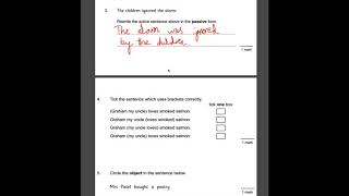 CGP KS2 SPAG SAT Buster Set A Test 2 walkthroughYear 6 SATs Punctuation and Grammar Revision [upl. by Haneen]