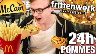 1 Tag lang nur POMMES essen🍟😳 FrittenwerkTest [upl. by Leticia505]