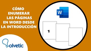 Como Enumerar las Paginas en Word desde la Introduccion [upl. by Samuelson]