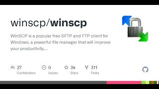 GitHub  winscpwinscp WinSCP is a popular free SFTP and FTP client for Windows a powerful file [upl. by Silsby491]