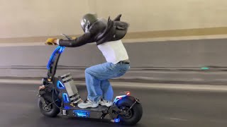 Electric Scooter WEPED Dark Knight 72V 90a Top Speed 125km 7767MPH [upl. by Fachanan]