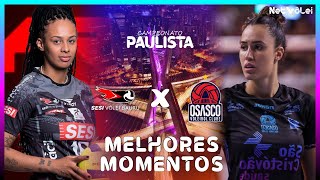 SESI BAURU vs OSASCO  Melhores Momentos  Paulista Feminino 2024 [upl. by Malan]