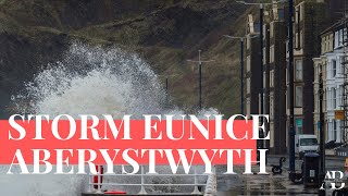 Storm Eunice in Aberystwyth [upl. by Hendrix]