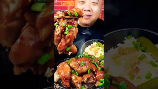 mukbang porkleg food porkrice eating pork [upl. by Enitsirhk]