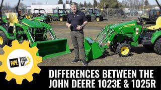 Differences Between the John Deere 1023E and 1025R Tractors [upl. by Alo]