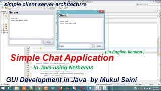 Java NetBeans Tutorial  chat application in java [upl. by Rabelais795]