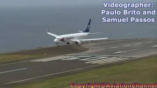 B737 Travel Service  Crosswind Take Off amp Landing [upl. by Ann443]