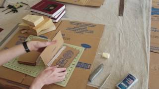 Cardboard Book Binding [upl. by Kcirddor]