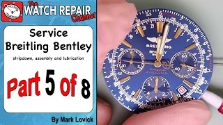 Part 5 of 8 Breitling Bentley Service ETA 2892 A2 Dubois Depraz Watch Repair Tutorial [upl. by Lisa9]