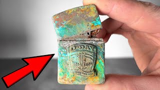 Zippo Lighter Restoration DDay WW2  1944 Largest Amphibious Invasion [upl. by Abra]