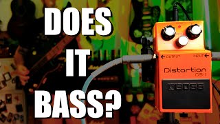 Boss DS1 Distortion  Bass Demo and Frequency Analysis  Does it Bass [upl. by Nosidam]