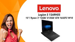 Laptop LENOVO Legion 5 15ARH05 15quot Ryzen 7 16 GB 512 GB GTX 1650Ti W10  Wideoprezentacja [upl. by Sellihca]