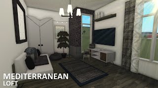 BLOXBURG Mediterranean loft 31k l tour  speedbuild ♡ [upl. by Aneeuq]