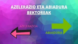 Abiadura eta azelerazio bektoreak [upl. by Fia874]